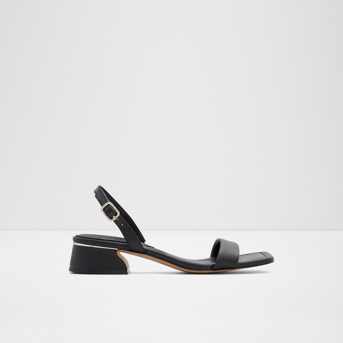 Halenia Women's Black Block Heel Sandal