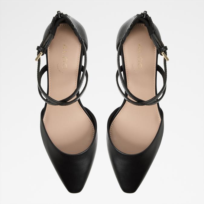 Grarwen Women's Black Block Heel Shoes