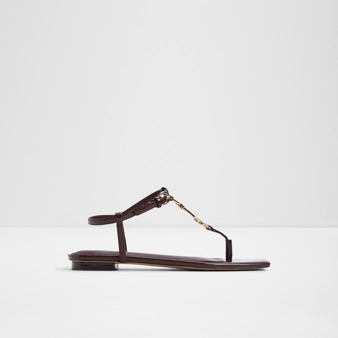 Lorenza-In Women's Bordo Flat Sandals