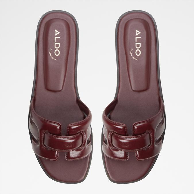 ELENARIAA-IN Dark Red Women Flat Sandals image number 5