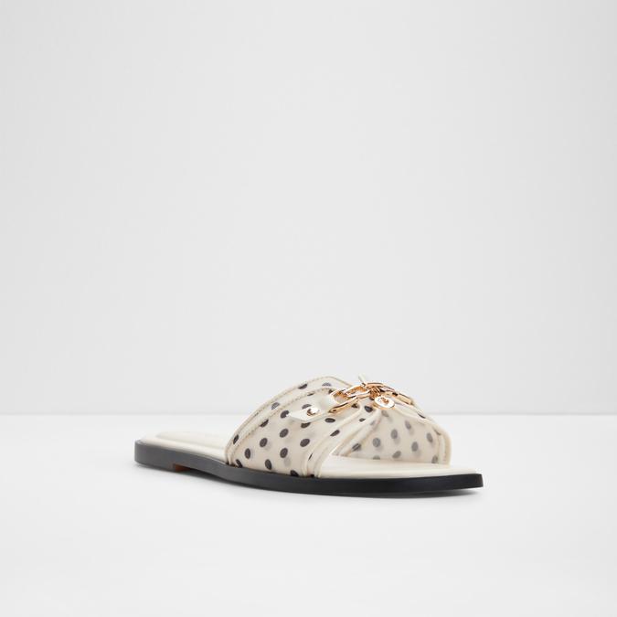 ALAMASSIA-IN WHITE/BLACK Women Flat Sandals image number 3