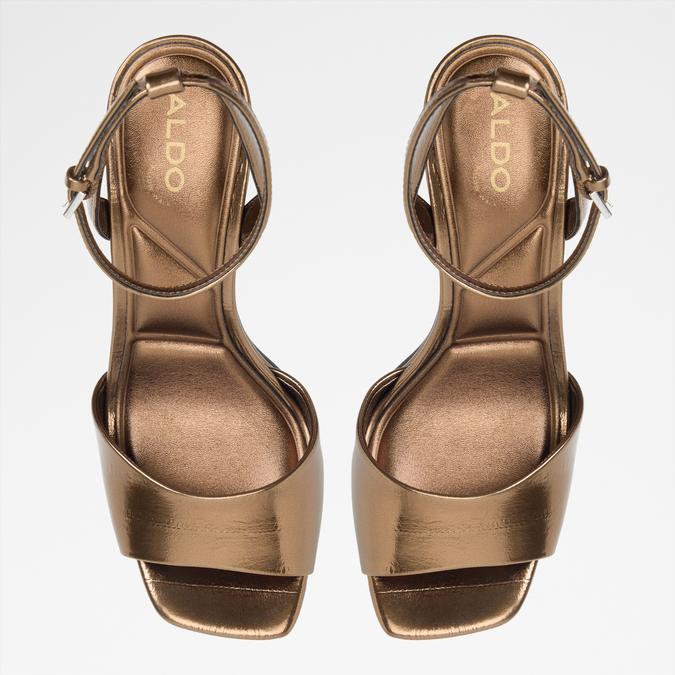 CHICGLEAM-B BRONZE Women Block Heel Sandals image number 5