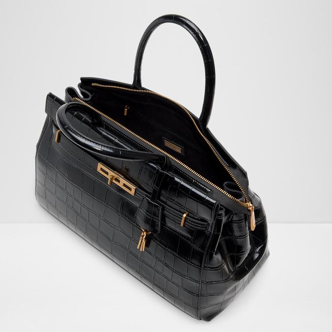ZARKAA Black Overflow Women Satchel image number 3