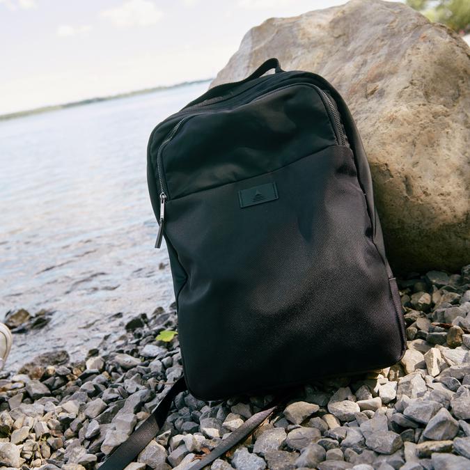 Reza Men's Black Backpack