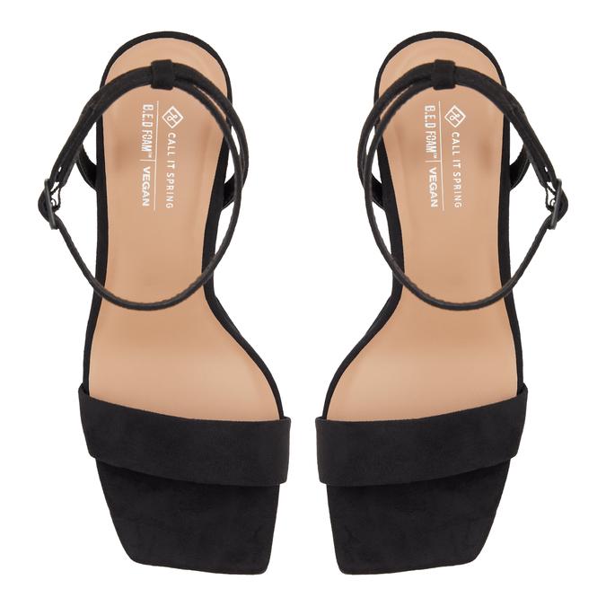 Dreaming Women's Black Block Heel Sandals