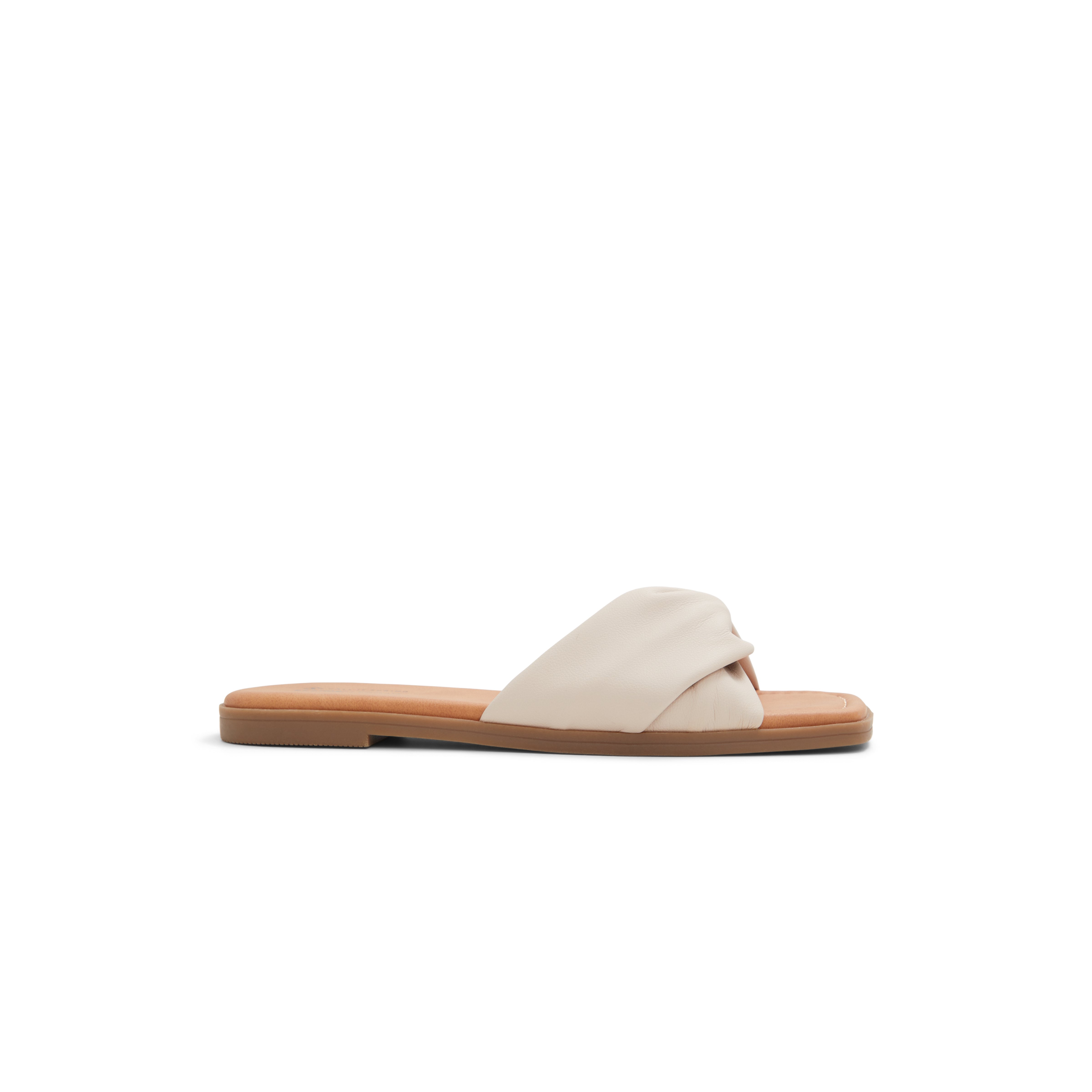 Peaches Women's Beige Flat Sandals