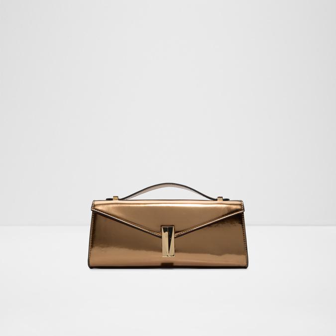 ALEXZANDRAAX Bronze Women Clutch