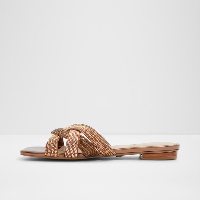 Corally Women's Bronze Flat Sandals image number 3
