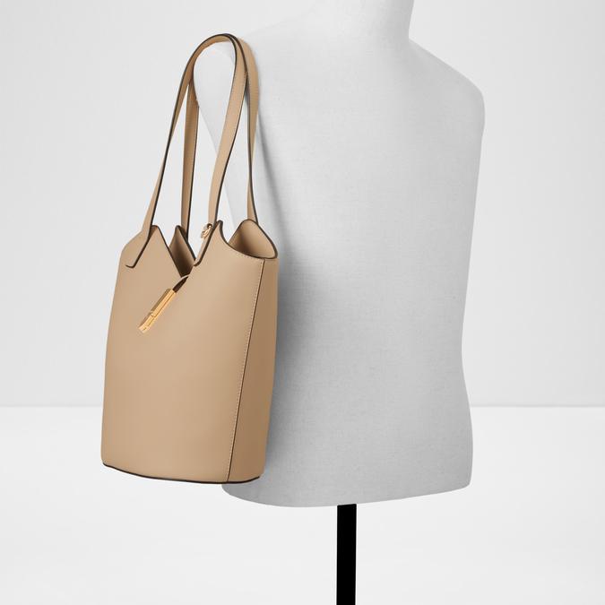 HERMITTE Beige Women Satchel image number 3