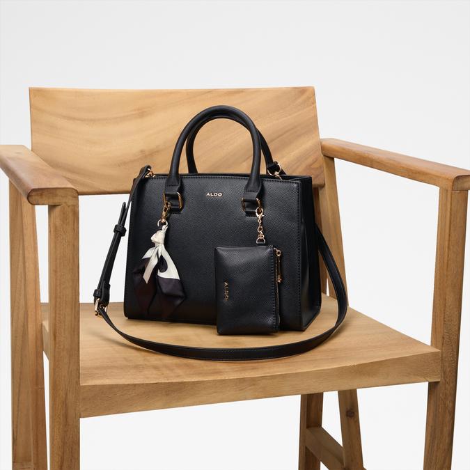 LEMNOS Black Women Satchel image number 4
