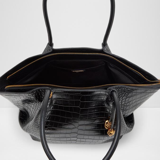 BRAELYNEEX Black Overflow Women Tote image number 3