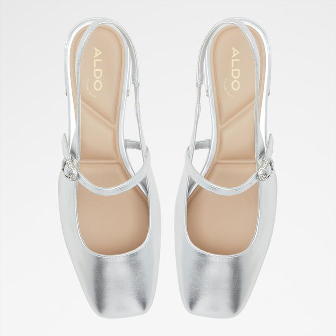 Huguette Women's Silver Ballerinas