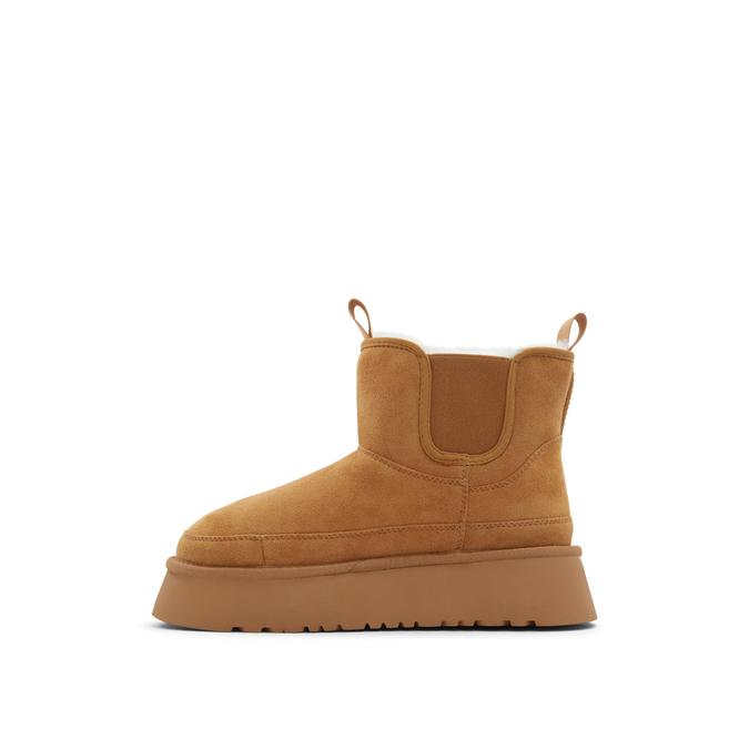 Letstayin Women's Beige Ankle Boots image number 3