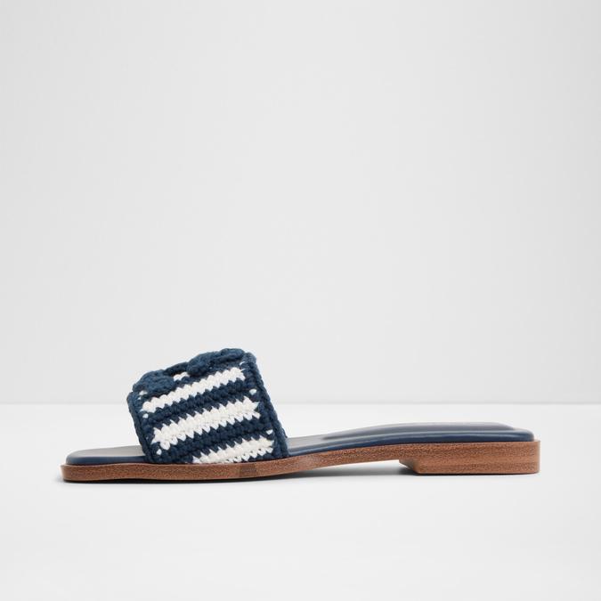 Sabbia-In Women's Blue Flat Sandals image number 4