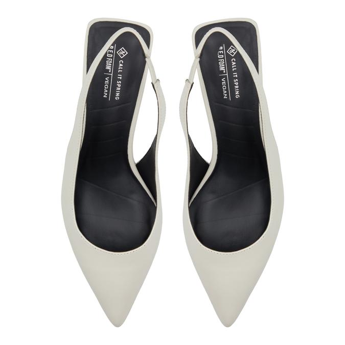 Call it Spring Rozalia Women's White Block Heel Shoes