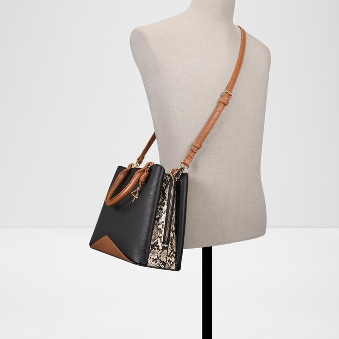 LEGORIETTA Black Combo Women Satchel image number 3