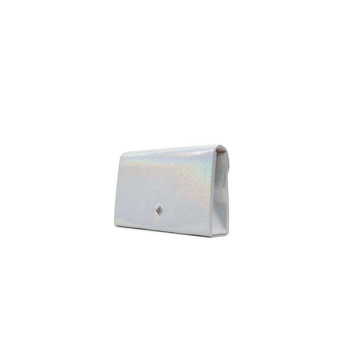 Qweenbee Women's Silver Clutch