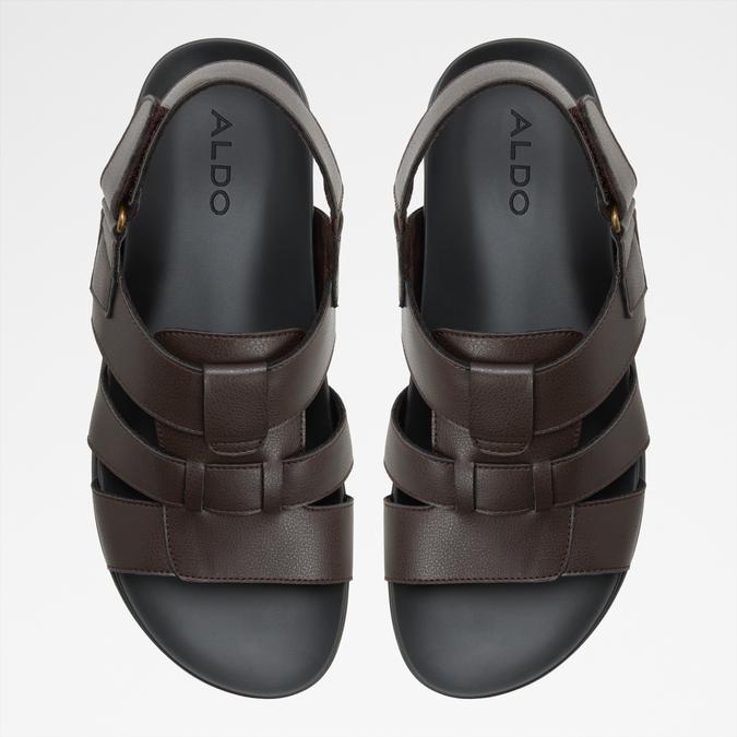 NUNOA Brown Men Back Strap Sandals image number 5