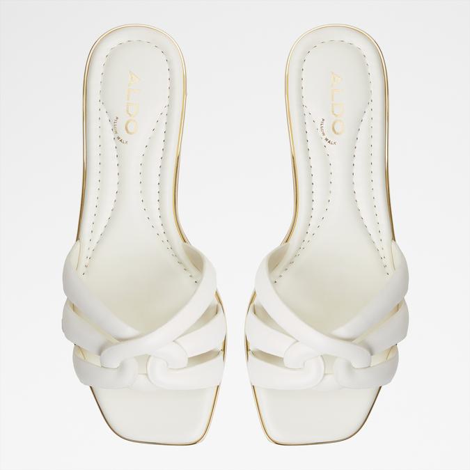 Augustya-In Women's White Flat Sandals