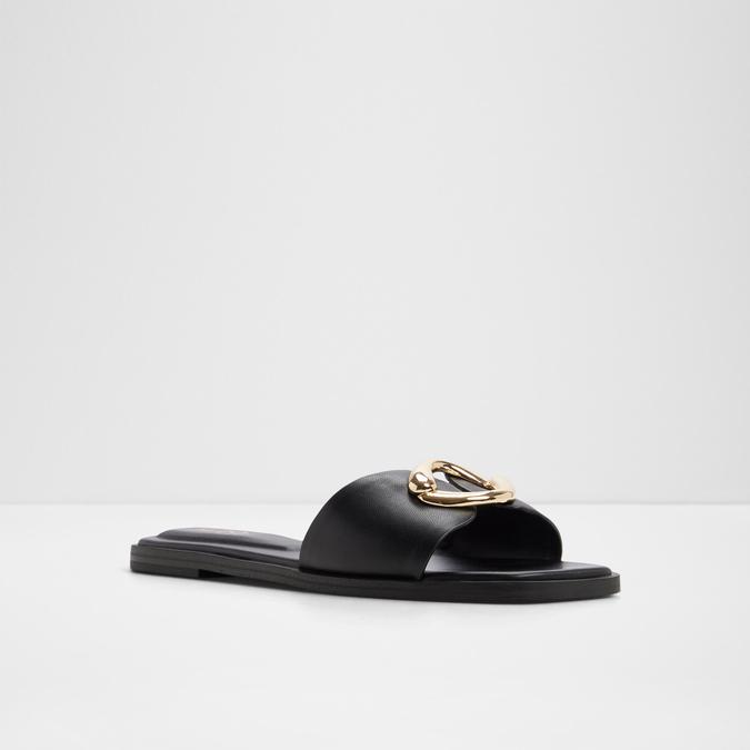BIGGIN BLACK Women Flat Sandals image number 3
