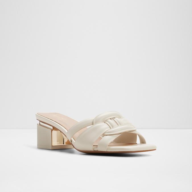 NAJLA-IN WHITE/BONE Women Block Heel Sandals image number 3