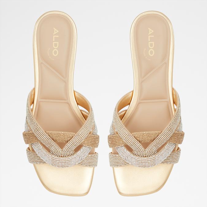 Corally Women's Gold Flat Sandals