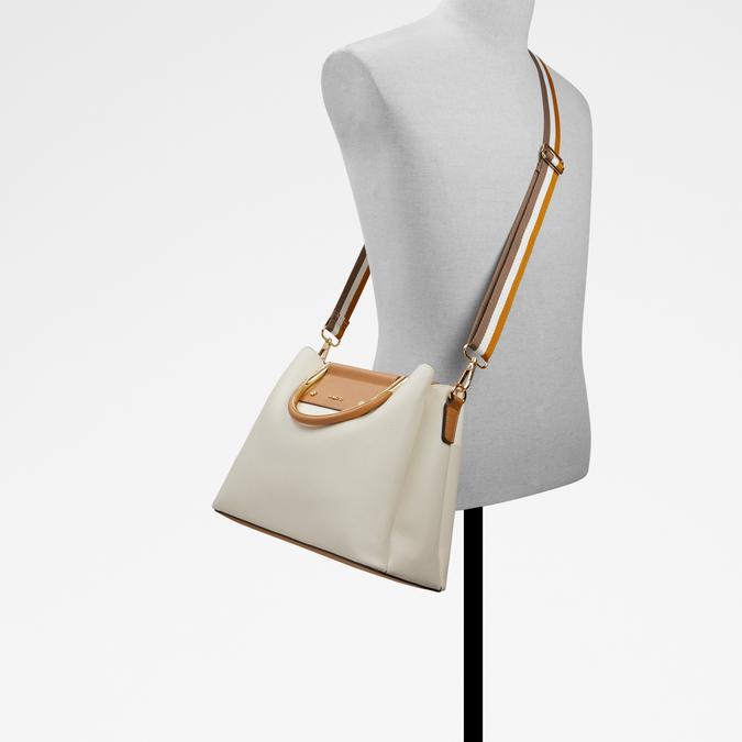 Sloanaa Women's Beige Satchel image number 3