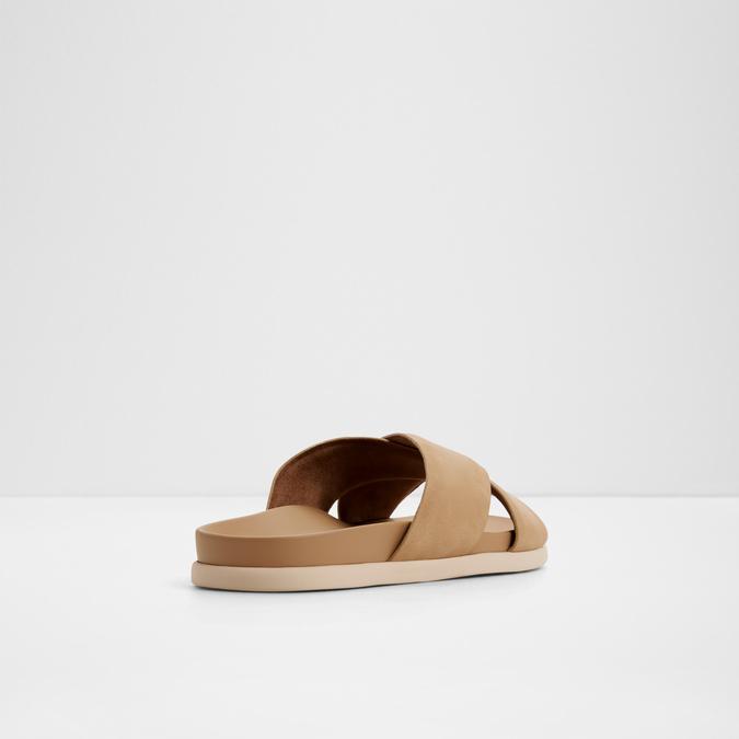 MARRINA-IN Beige Men Double Band Sandals