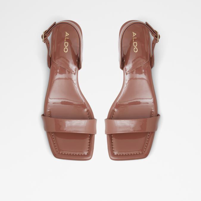 Halenia Women's Rust Block Heel Sandal