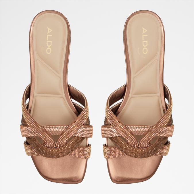 Corally Women's Bronze Flat Sandals