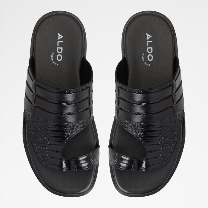 Haorina-In Men's Black Strap Sandals