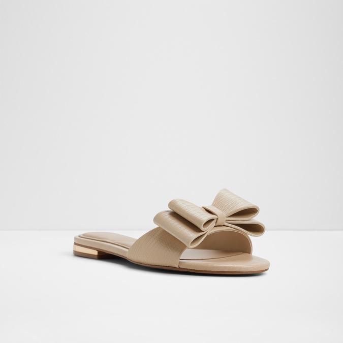 Eloquent-In Women's Beige Flat Sandals image number 4