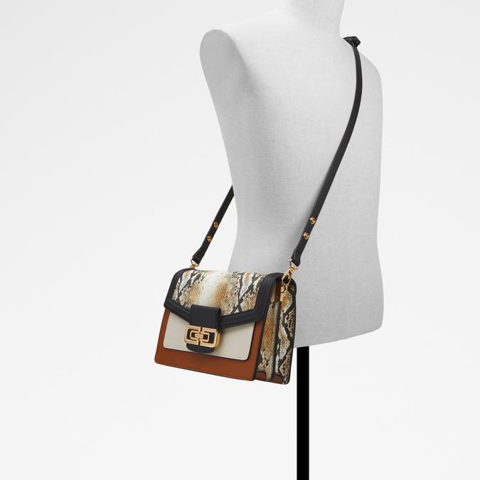 Careraen Women's Brown Overflow Crossbody image number 3