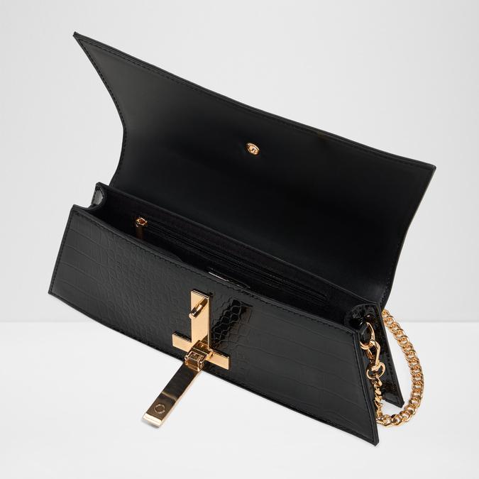 MMYCHAELA Black Overflow Women Clutch image number 2