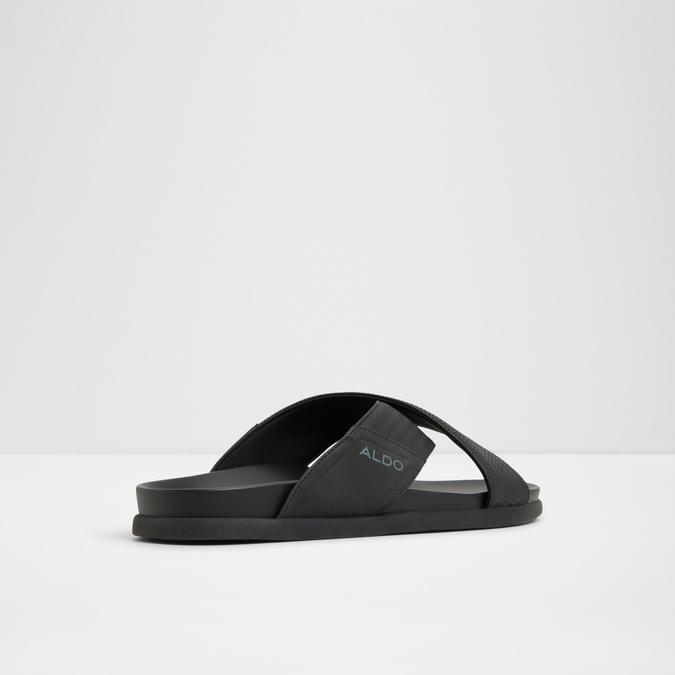 Kedona-In Men's Black Strap Sandals image number 2