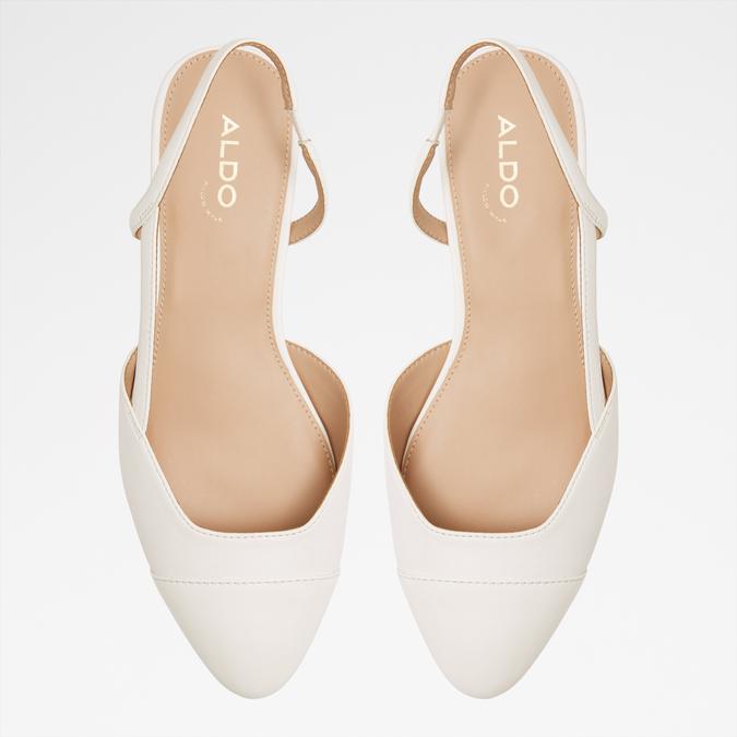CLEMENTINNE WHITE Women Block Heel Shoes image number 5