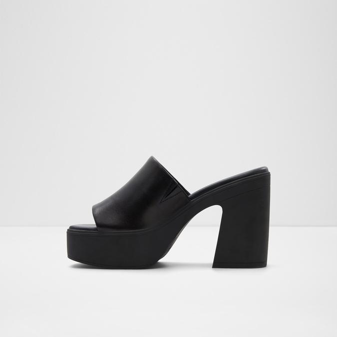 Maysee Women's Black Block Heel Sandals image number 2