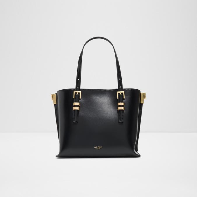 ELONORIA Black Overflow Women Satchel