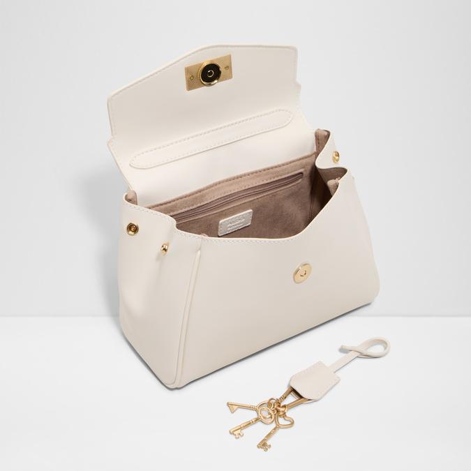 HEARTKEEPERMID Open White Women Satchel image number 2