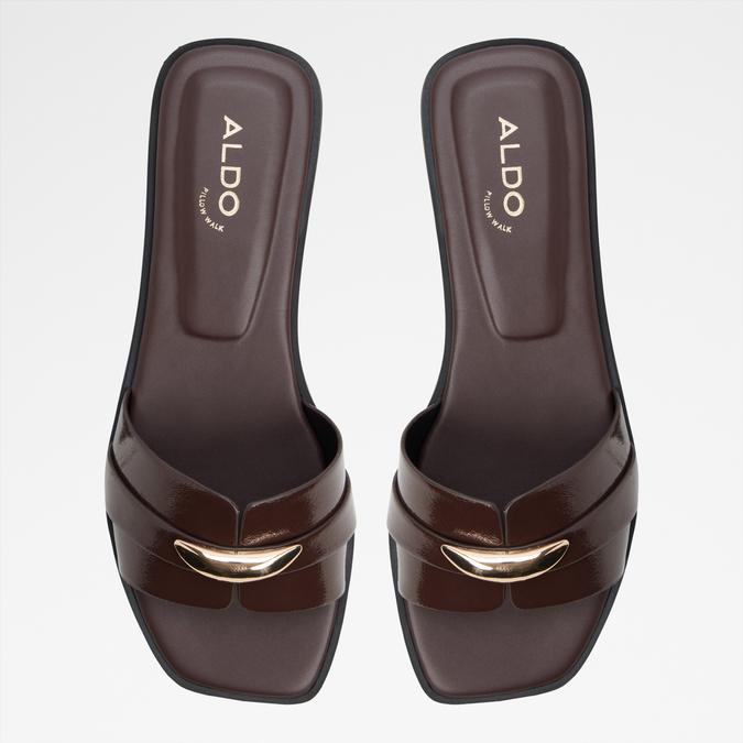 BRIELAA-IN DARK BROWN Women Flat Sandals image number 5