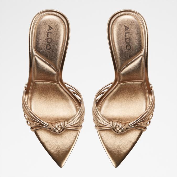 MORALIE-B GOLD Women Dress Sandals image number 5