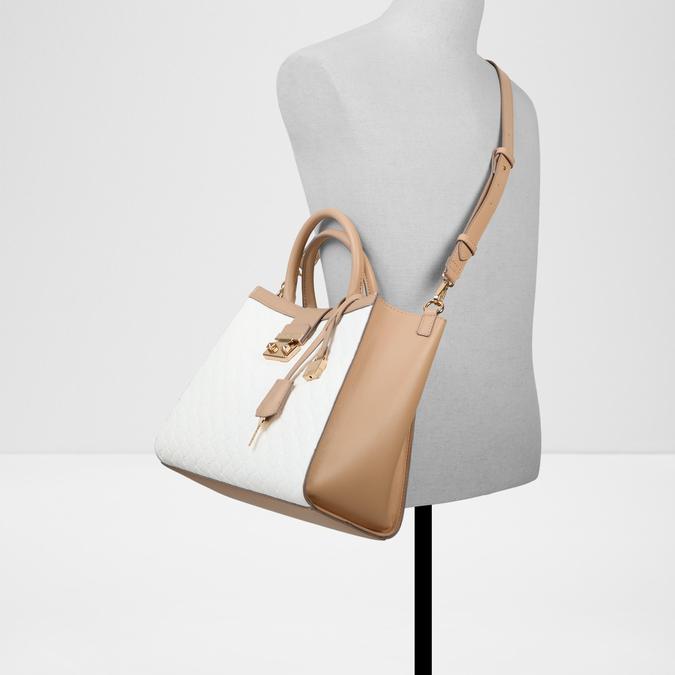 Crelally Women's White Satchel image number 3