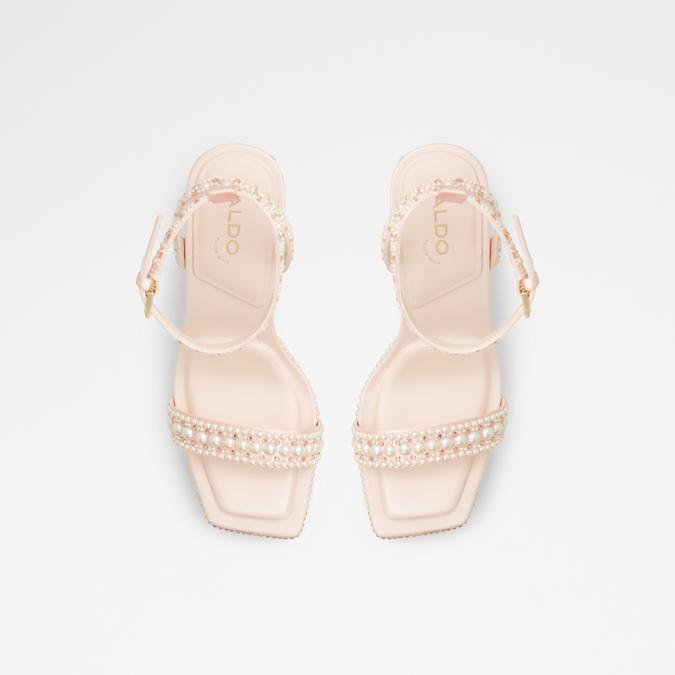 Lulu Women's Light Pink Block Heel Sandals