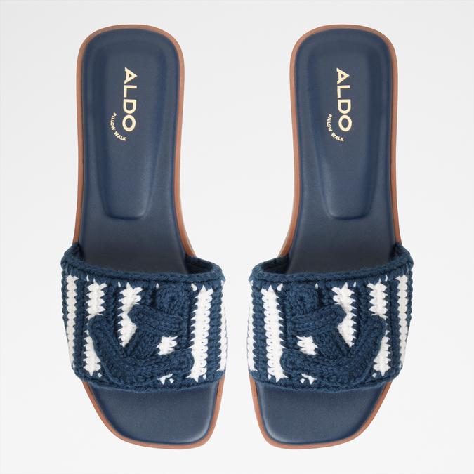 Sabbia-In Women's Blue Flat Sandals image number 2