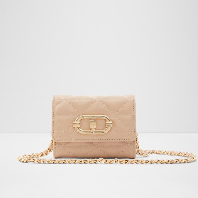Carramagyn Women's Beige Wallet On A Chain