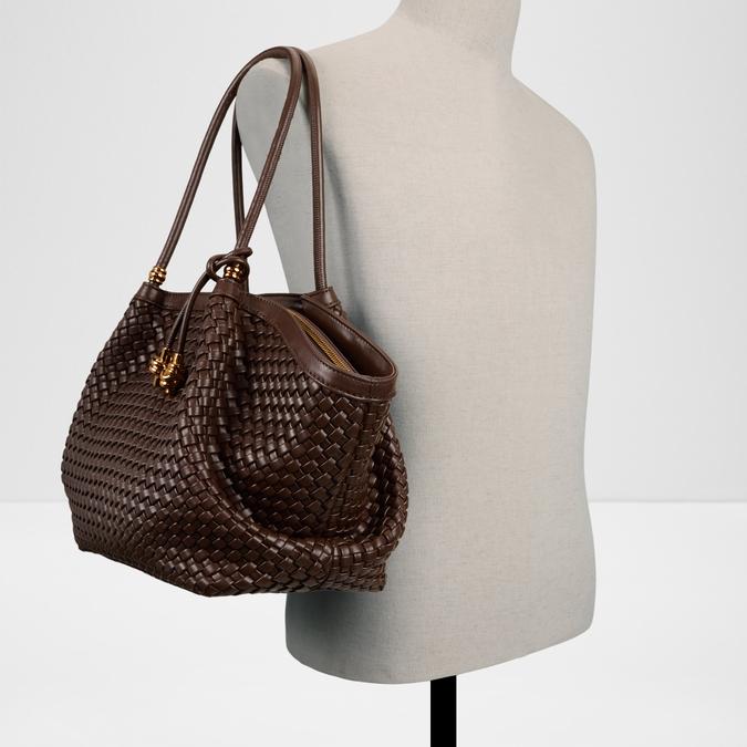 BRAELYNEEX Dark Brown Women Tote image number 3