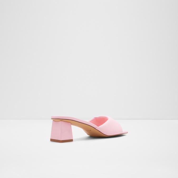 Aneka Women's Pink Block Heel Sandals