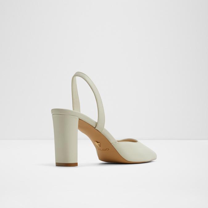 Olaeldan-In Women's White Block Heel Shoes image number 2