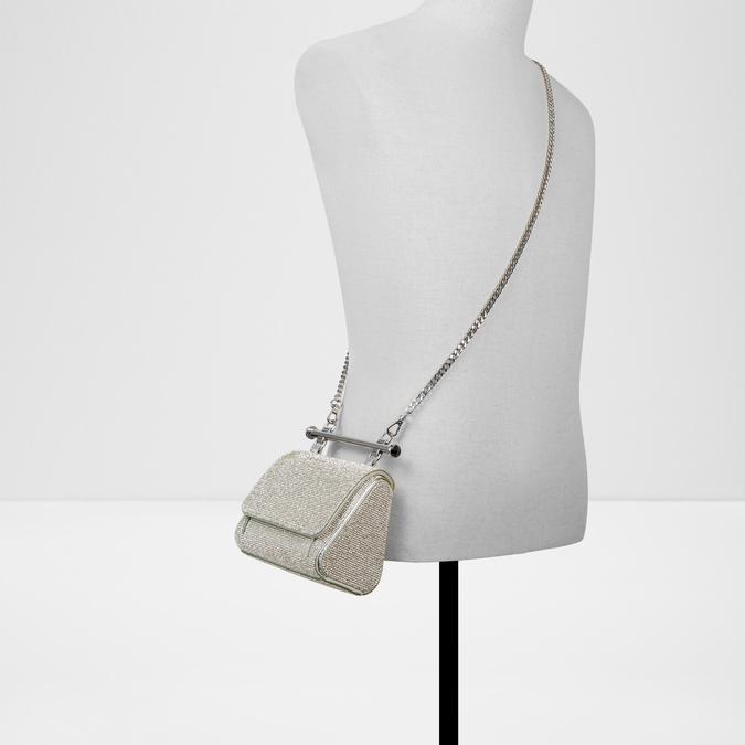 Blingchic Women's Silver Top Handle image number 3
