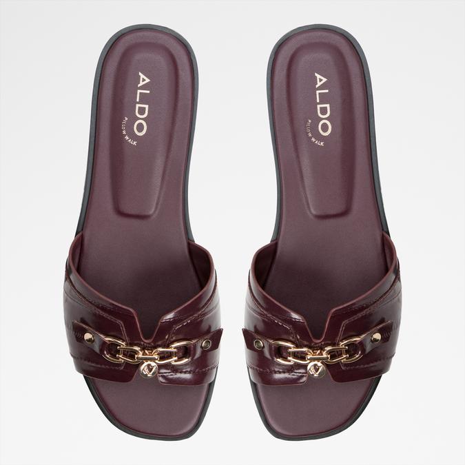 ALAMASSIA-IN Burgundy Women Flat Sandals image number 5